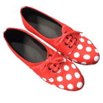 Durable Fabric Casual Shoes for Ladies Red and Blue color Sizes 35-44