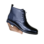 Men's official Black Leather Boots Sizes 39-45